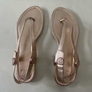 Tory Burch Minnie sandal rose gold
